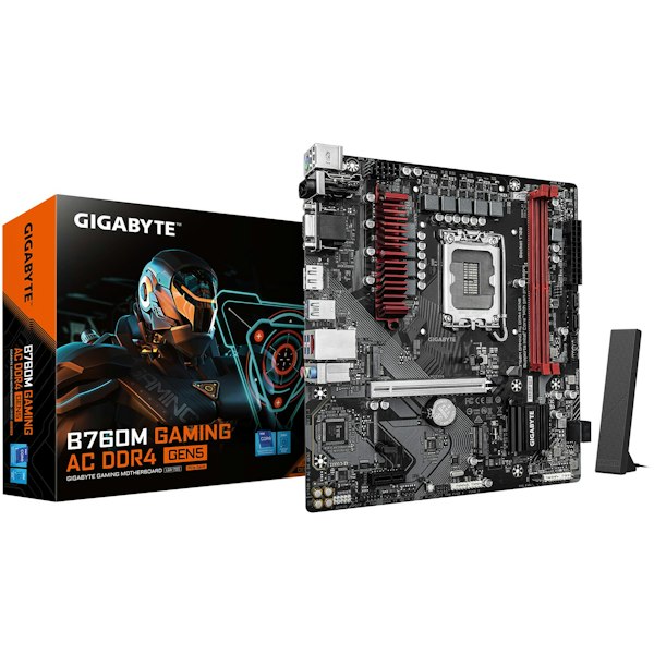 Gigabyte B760M GAMING AC DDR4 GEN5 LGA1700 mATX Desktop Motherboard