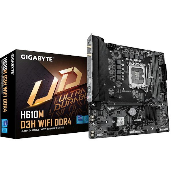 Gigabyte H610M D3H WiFi DDR4 LGA1700 mATX Desktop Motherboard