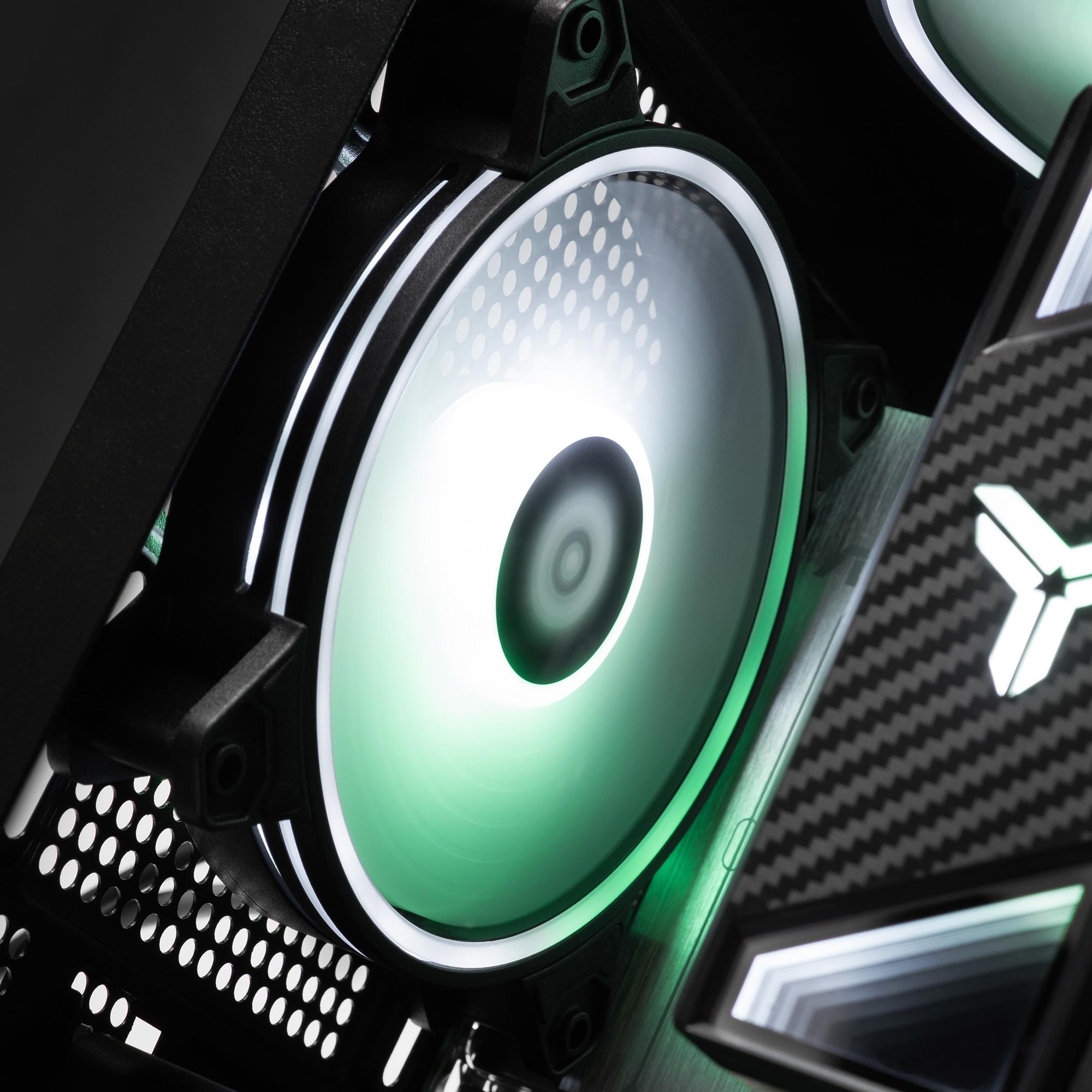 A large main feature product image of PLE Cypher RX 7600 Prebuilt Ready To Go Gaming PC