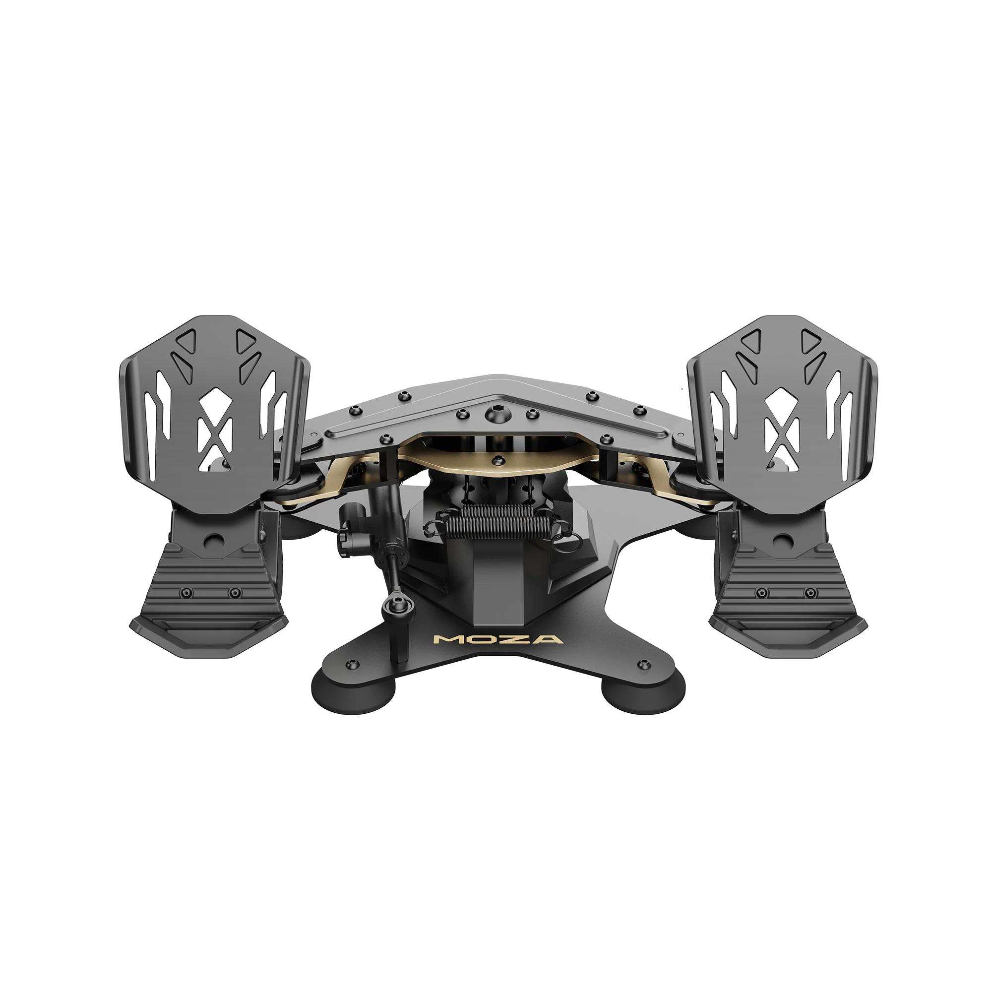 A large main feature product image of MOZA MRP Rudder Pedals