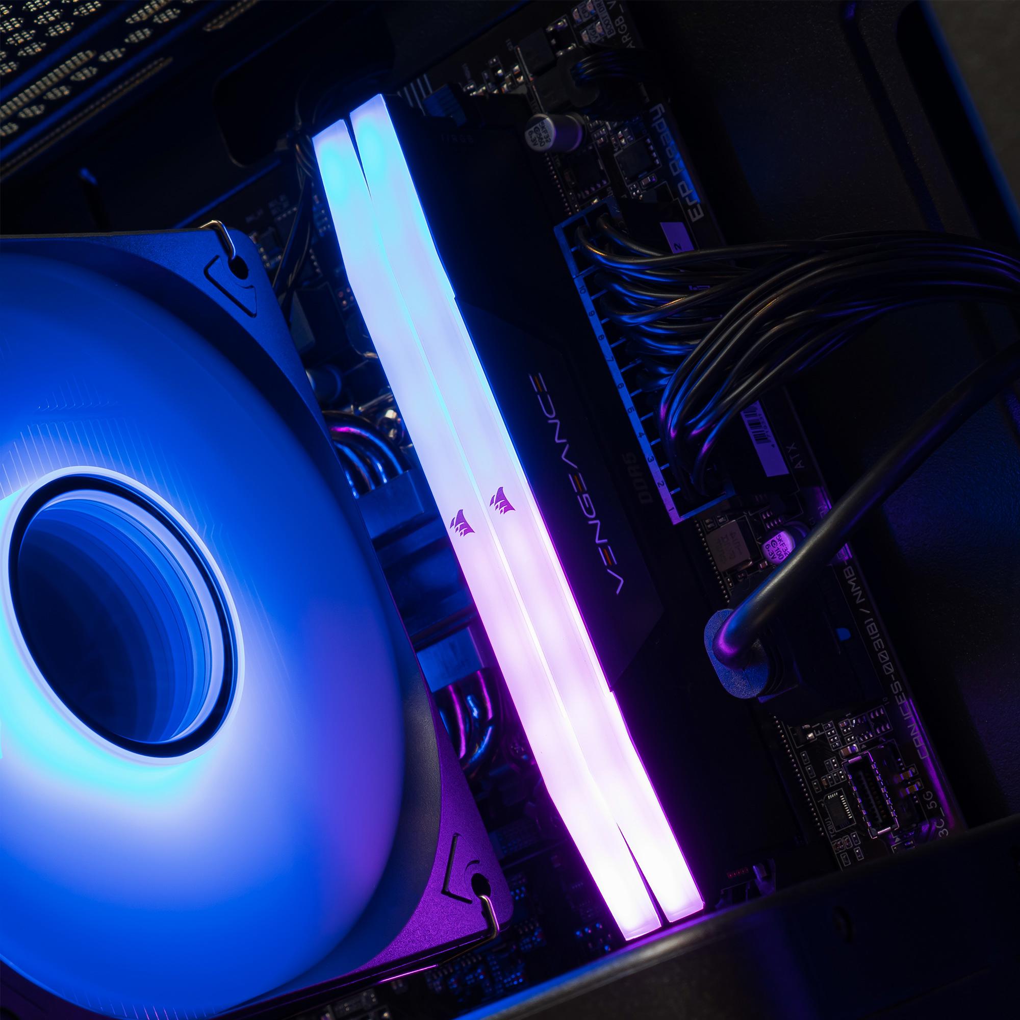 A large main feature product image of PLE Arcane B580 Prebuilt Ready To Go Gaming PC