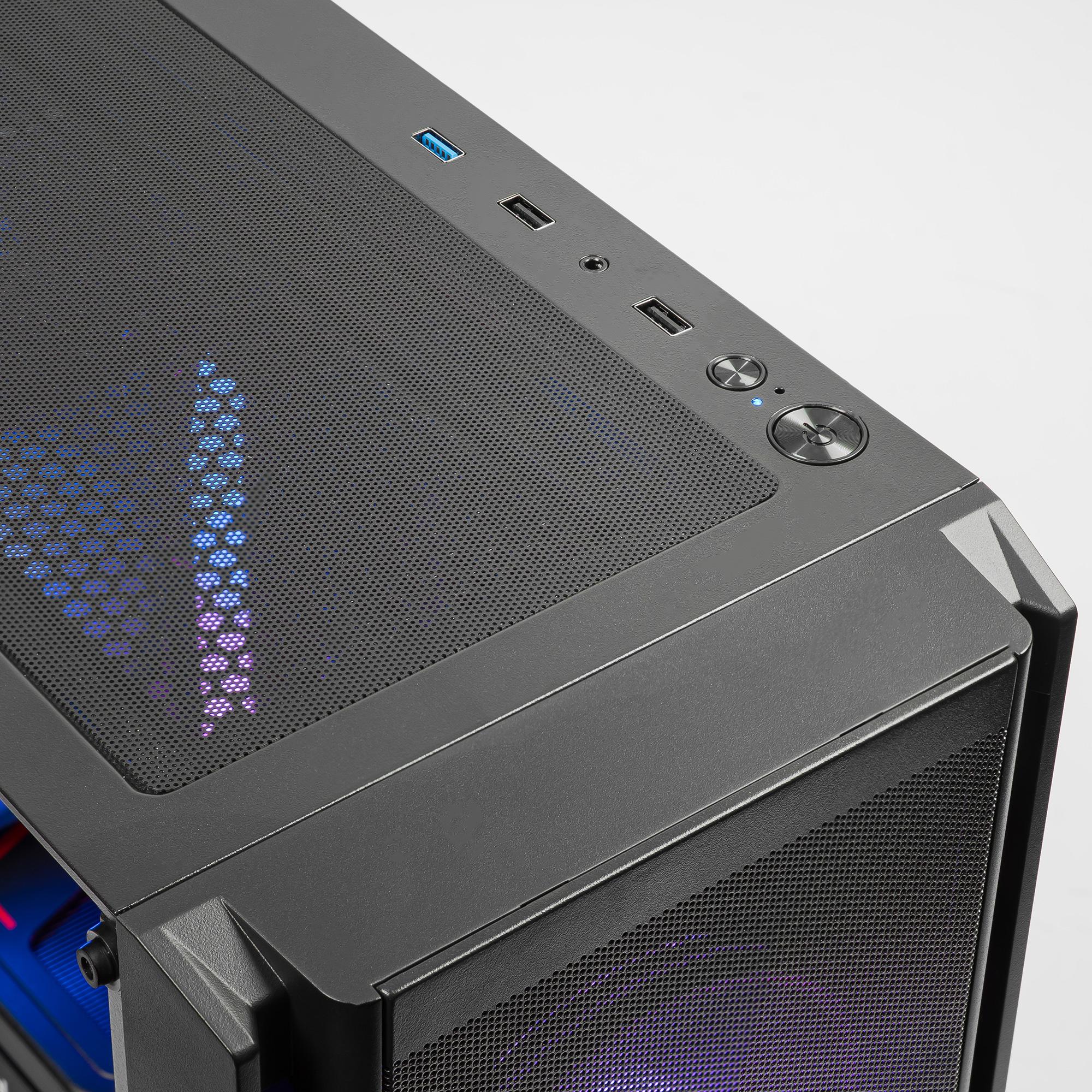 A large main feature product image of PLE Arcane B580 Prebuilt Ready To Go Gaming PC