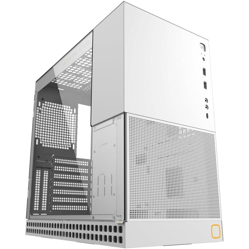 A large main feature product image of EX-DEMO Geometric Future Model 4 - Compact 35L Mid Tower eATX Case (White)