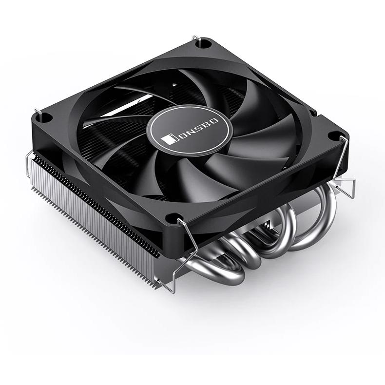 A large main feature product image of EX-DEMO Jonsbo HP-400S Low Profile CPU Cooler (Black)