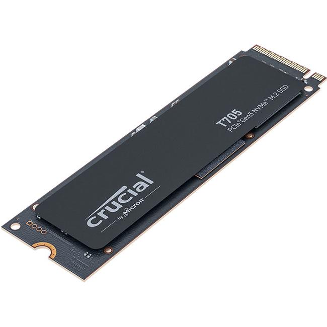 A large main feature product image of EX-DEMO Crucial T705 PCIe Gen5 NVMe M.2 SSD - 2TB