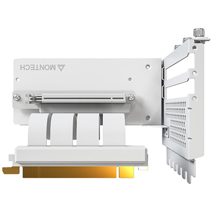 A large main feature product image of EX-DEMO Montech Vertical GPU Mounting Kit (White)