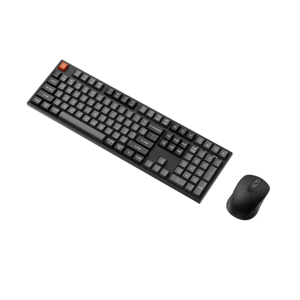 A large main feature product image of Keychron B36 Silent Keyboard and BM25 Silent Mouse Wireless Combo - Classic Black