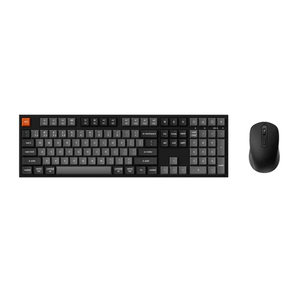 A large main feature product image of Keychron B36 Silent Keyboard and BM25 Silent Mouse Wireless Combo - Classic Black