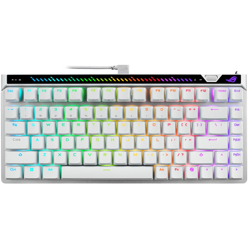 ASUS ROG Falchion ACE 75 HE Mechanical Gaming Keyboard - ROG HFX Magnetic Switch (White)