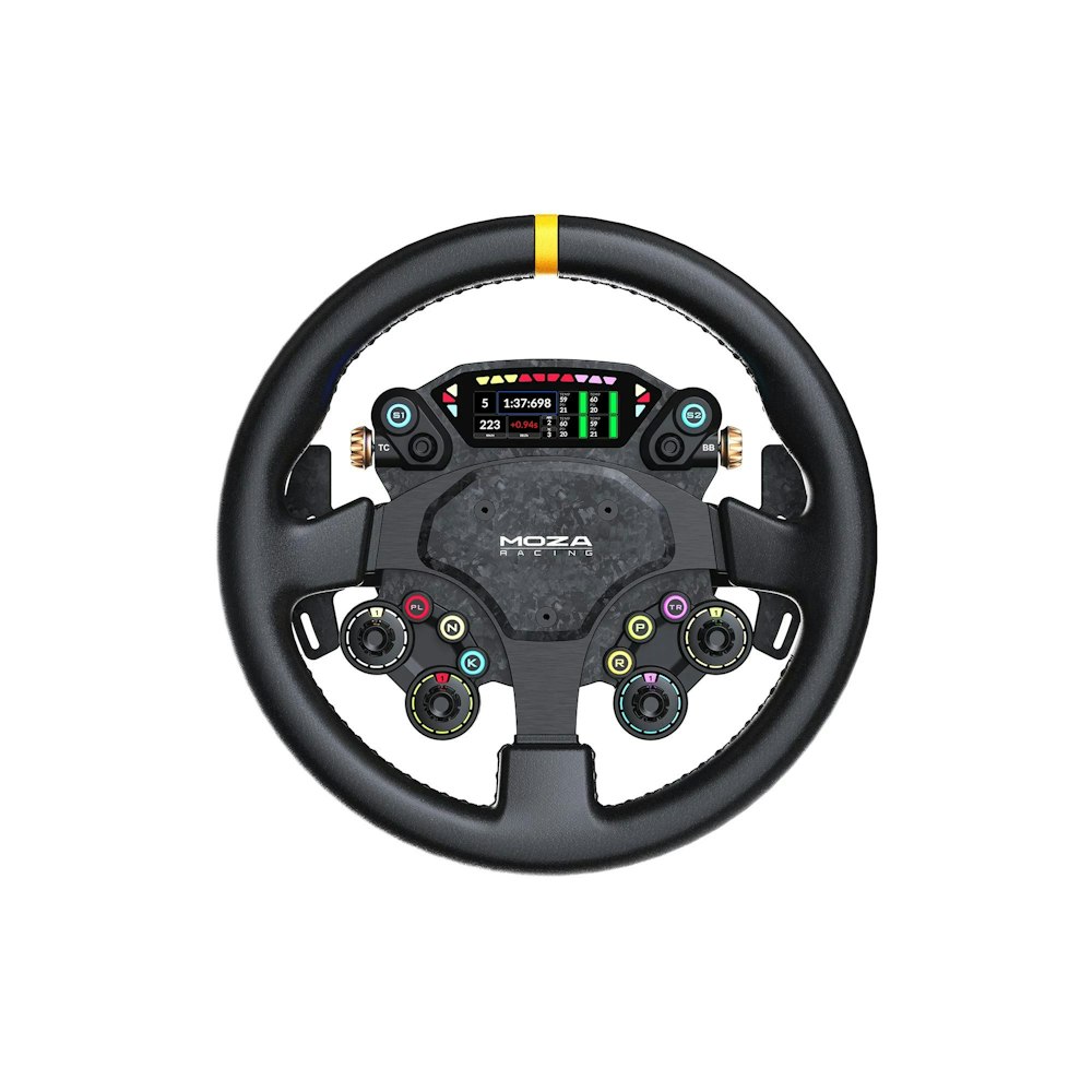 A large main feature product image of MOZA CS Pro Steering Wheel