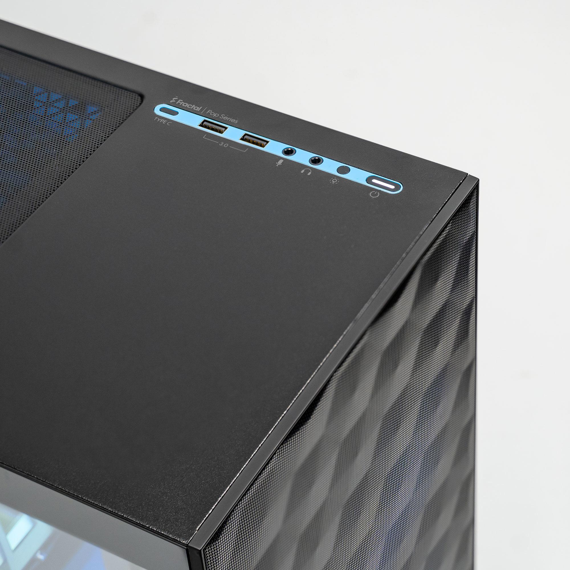 A large main feature product image of EX-DEMO PLE Pop Blue A770 Prebuilt Ready To Go Gaming PC