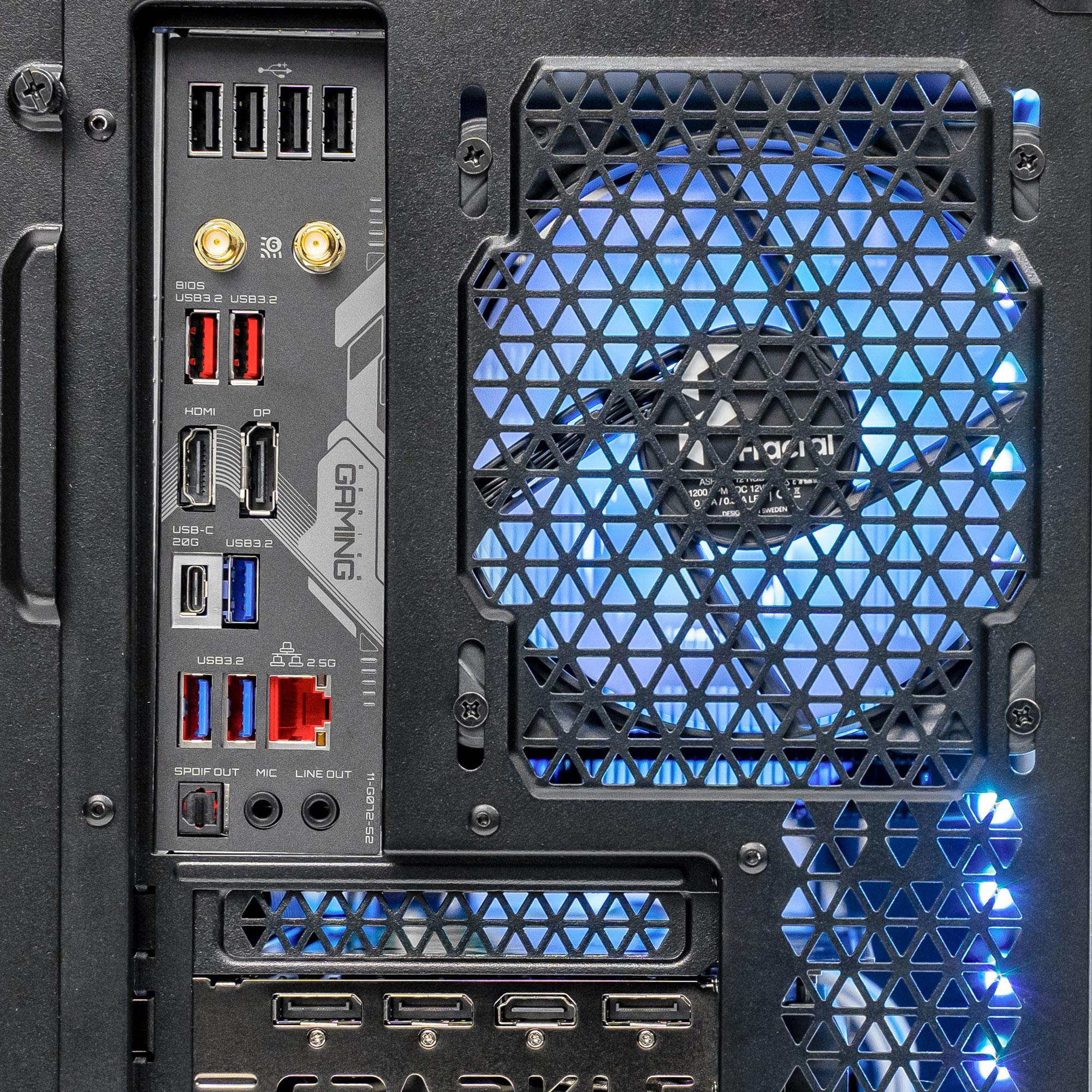 A large main feature product image of EX-DEMO PLE Pop Blue A770 Prebuilt Ready To Go Gaming PC