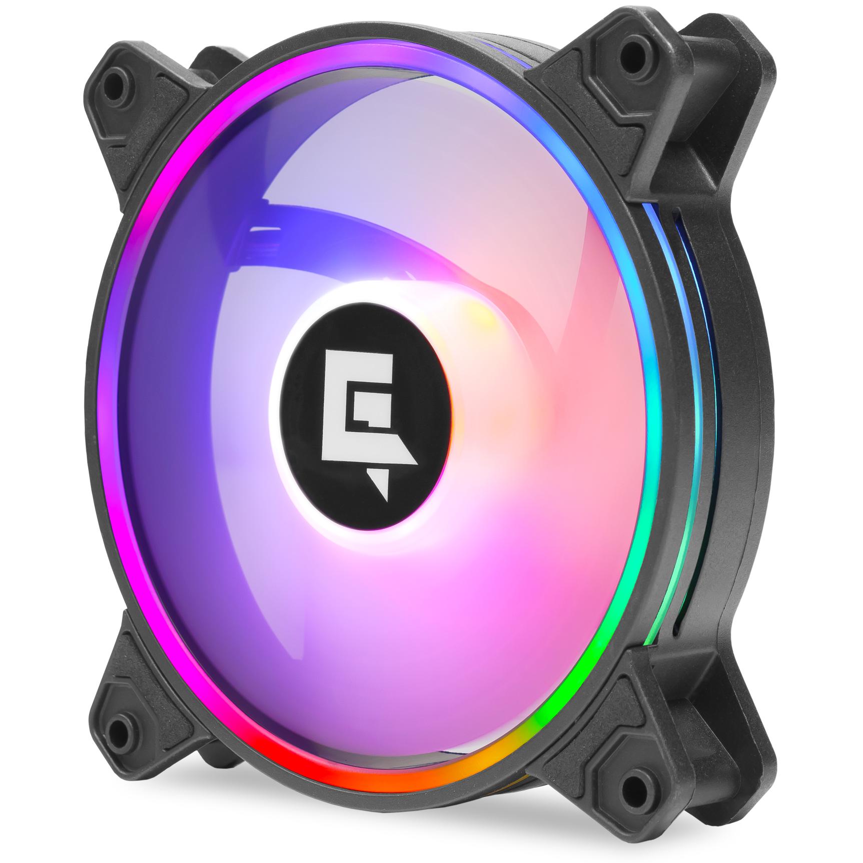 A large main feature product image of EX-DEMO GamerChief Dash ARGB PWM 120mm Fan - Black
