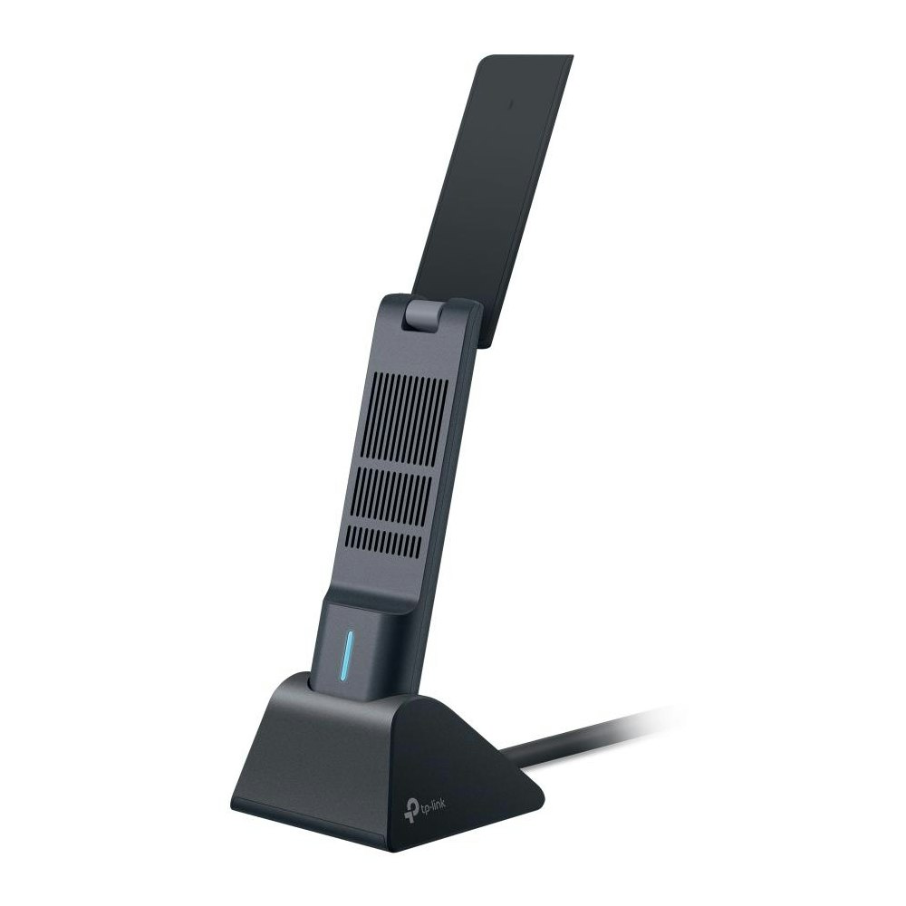 A large main feature product image of EX-DEMO TP-Link Archer TXE70UH - AXE5400 High Gain Tri-Band Wi-Fi 6E USB Adapter