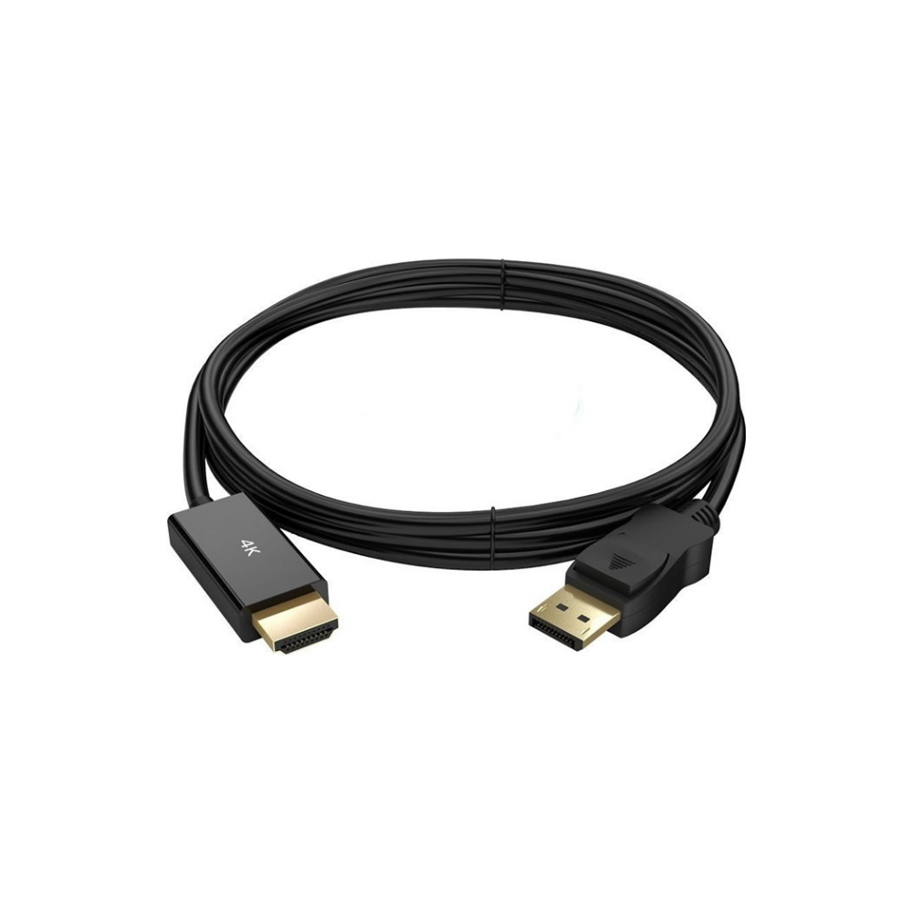 A large main feature product image of EX-DEMO Simplecom DA201 1.8M 4K DisplayPort to HDMI Cable