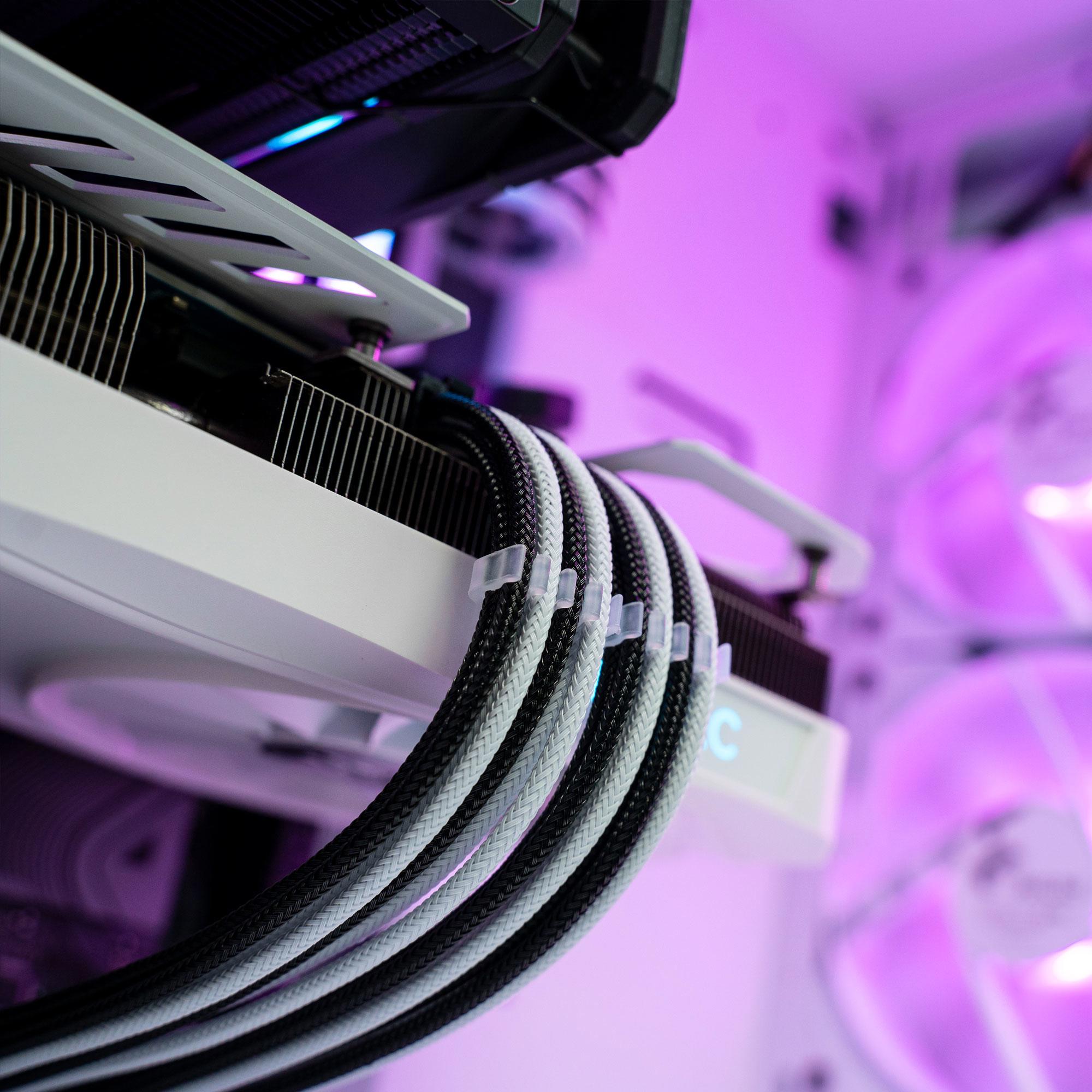 A large main feature product image of EX-DEMO PLE Pop White A770 Prebuilt Ready To Go Gaming PC