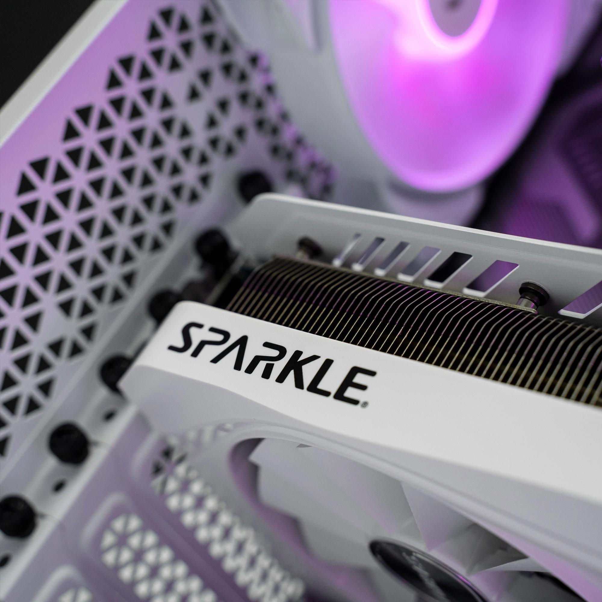 A large main feature product image of EX-DEMO PLE Pop White A770 Prebuilt Ready To Go Gaming PC