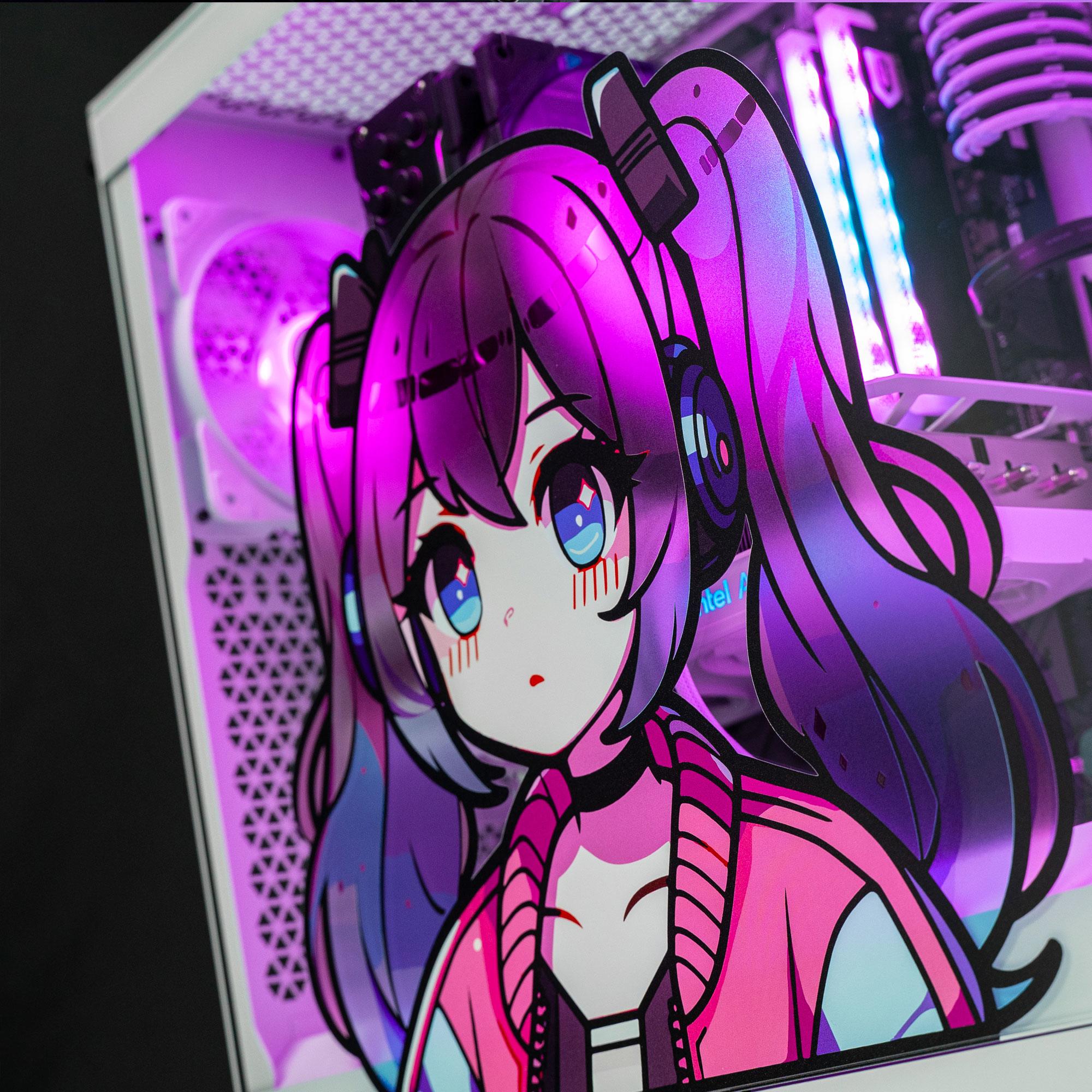 A large main feature product image of EX-DEMO PLE Pop White A770 Prebuilt Ready To Go Gaming PC