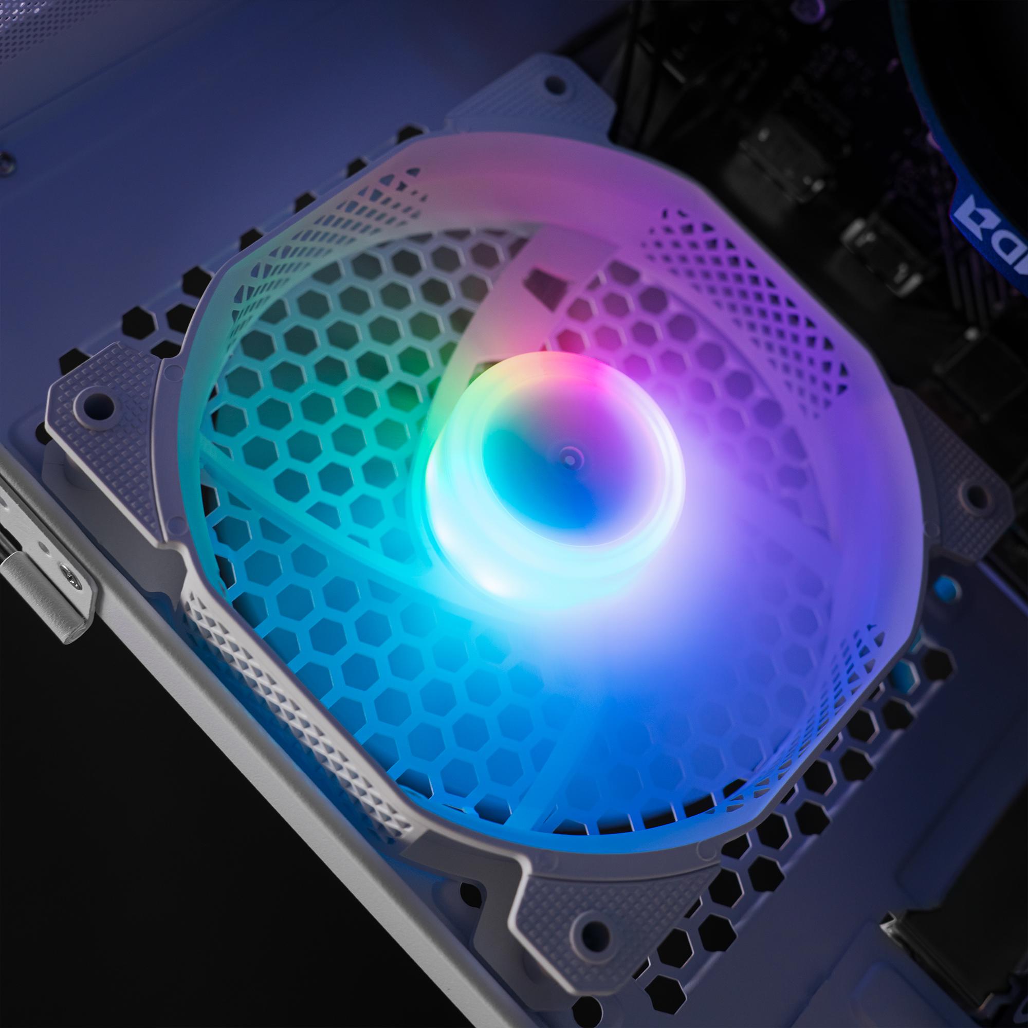 A large main feature product image of EX-DEMO PLE Flash RTX 5050 Prebuilt Ready To Go Gaming PC