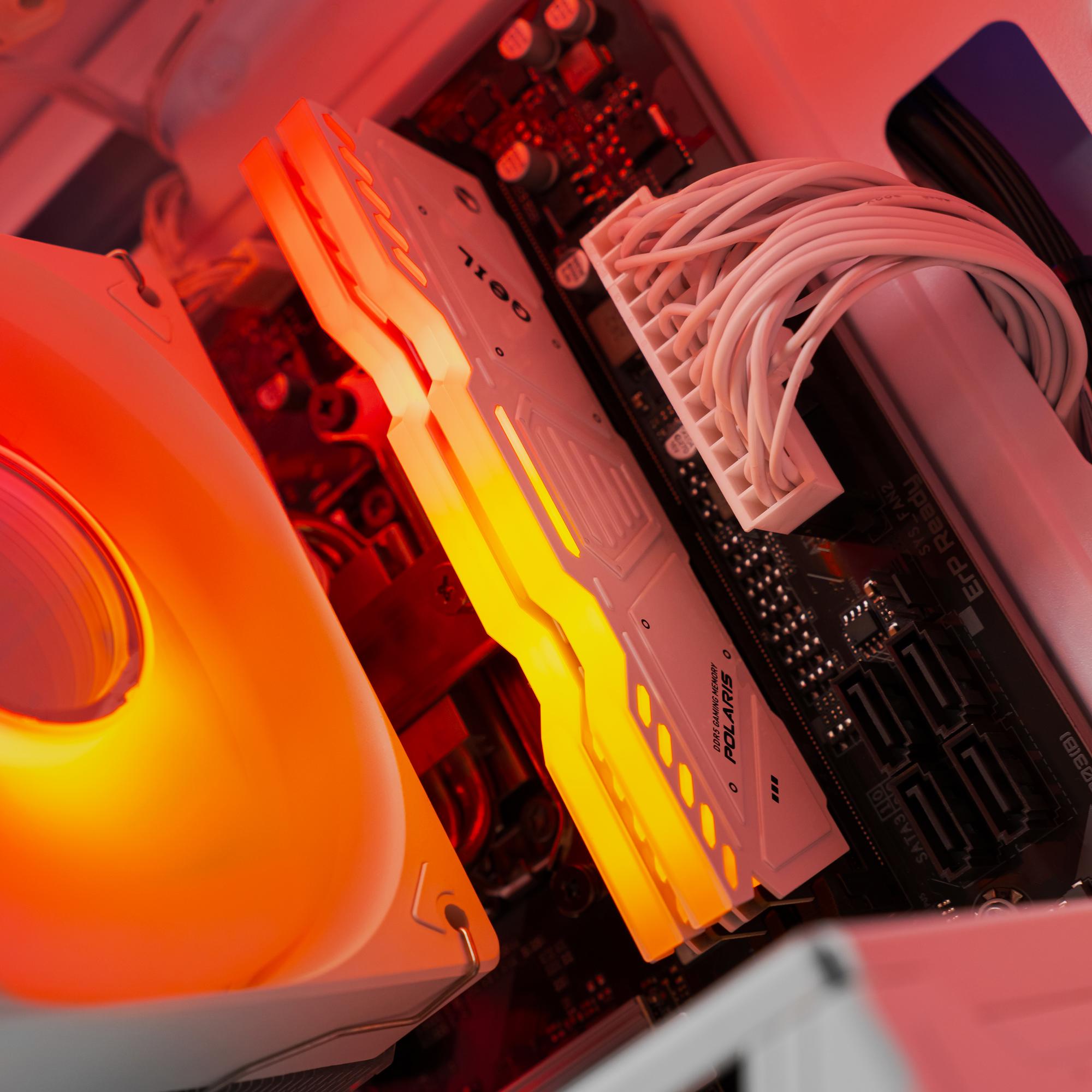 A large main feature product image of EX-DEMO PLE Spark RX 9060 XT Prebuilt Ready To Go Gaming PC