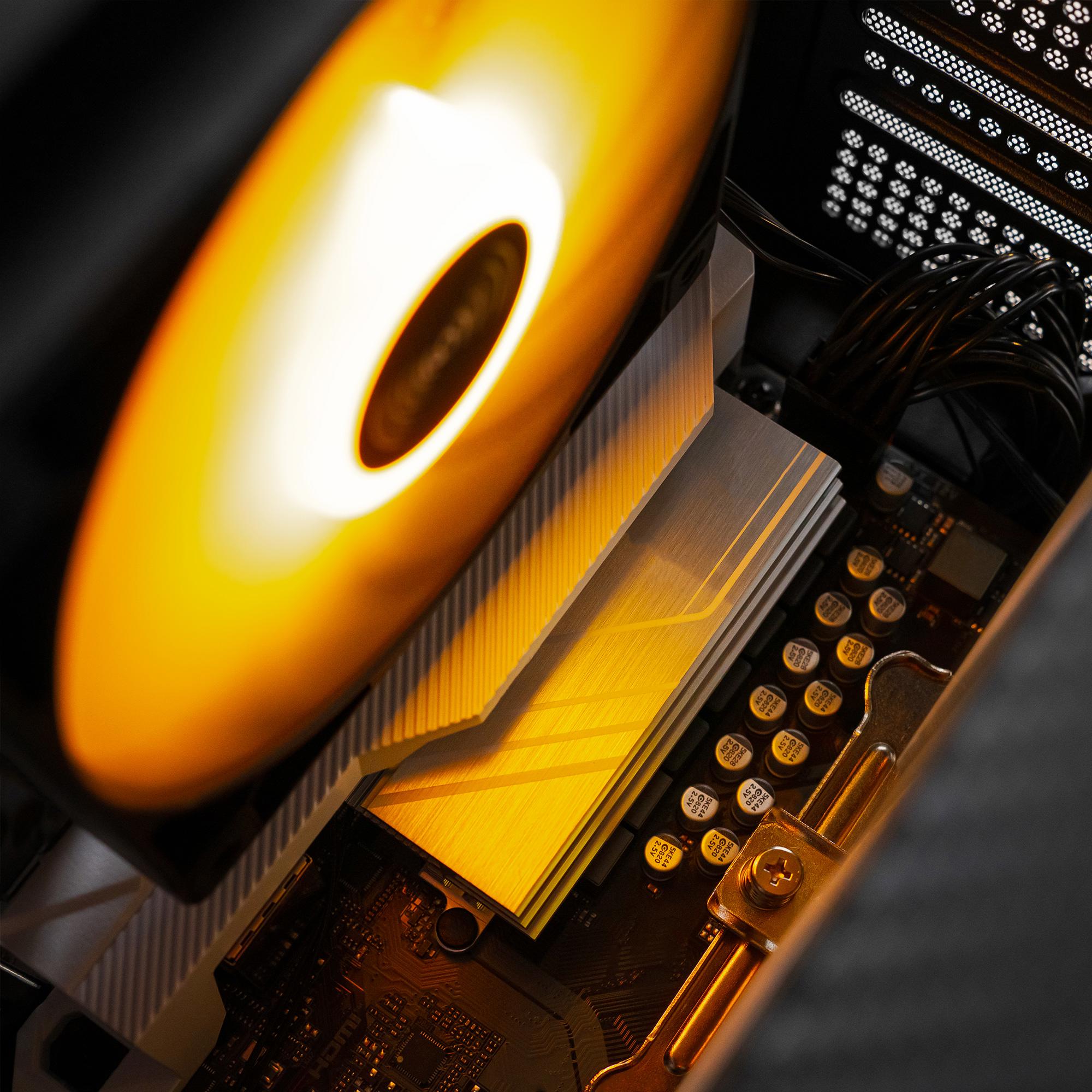 A large main feature product image of EX-DEMO PLE Topaz RTX 5070 Prebuilt Ready To Go Gaming PC