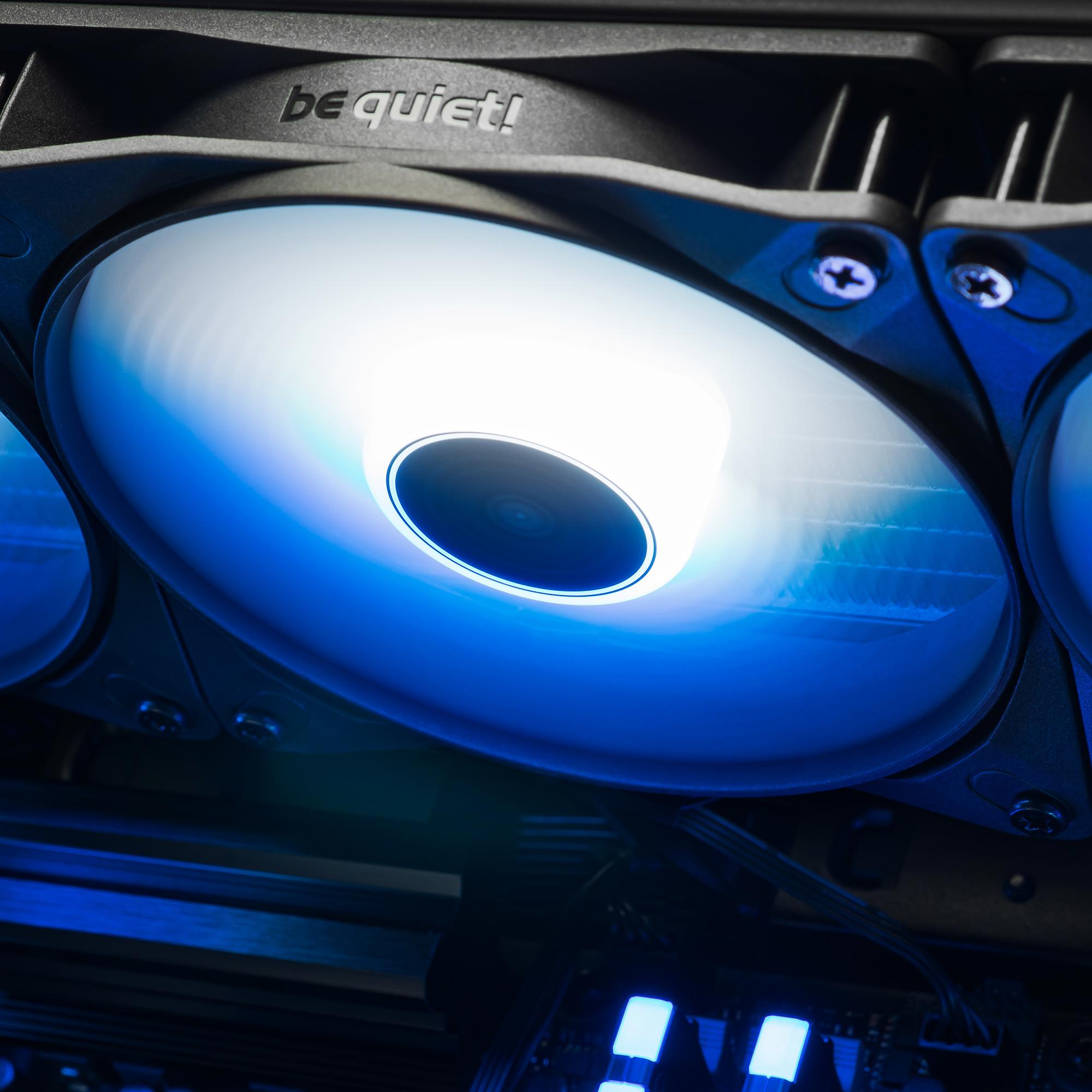 A large main feature product image of PLE Warp RTX 5070 Ti Prebuilt Ready To Go Gaming PC