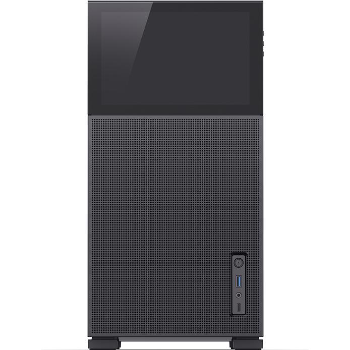 A large main feature product image of EX-DEMO Jonsbo D41 MESH 35.4L Compact ATX Case w/ LCD (Black)