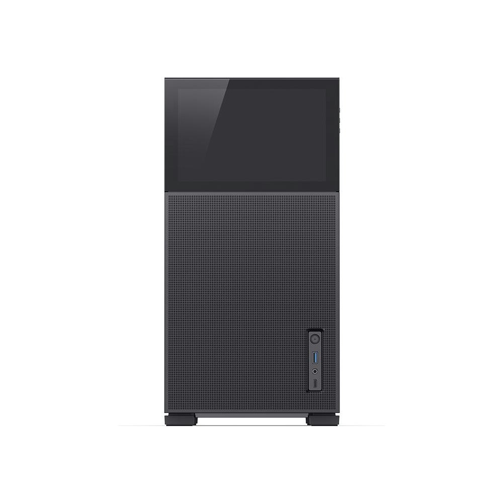 A large main feature product image of EX-DEMO Jonsbo D41 MESH 35.4L Compact ATX Case w/ LCD (Black)