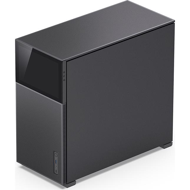 A large main feature product image of EX-DEMO Jonsbo D41 MESH 35.4L Compact ATX Case w/ LCD (Black)