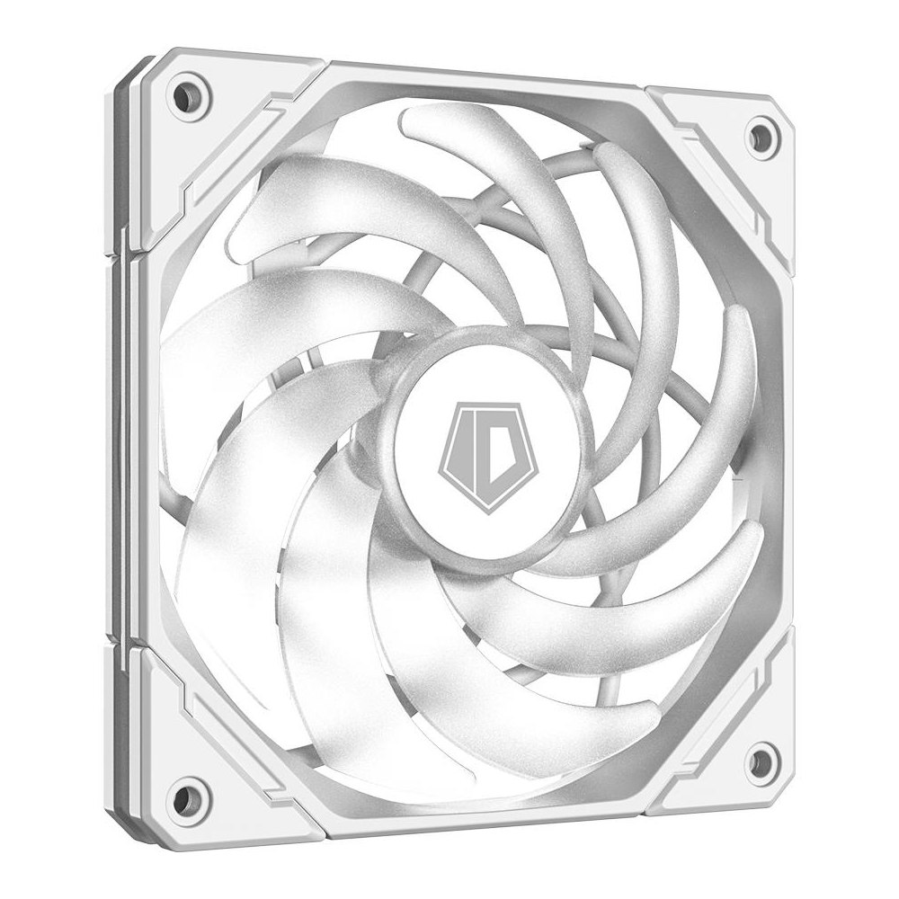 A large main feature product image of EX-DEMO ID-COOLING NO Series Slim 120mm ARGB PWM Fan (White)