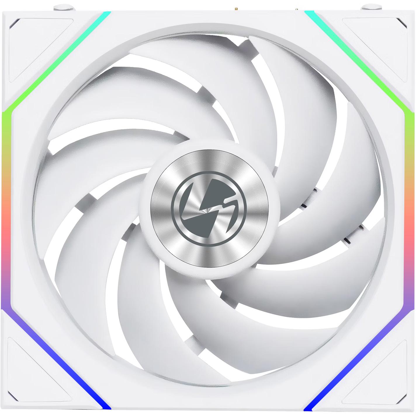 A large main feature product image of EX-DEMO Lian LI UNI FAN TL120 Wireless - 120mm Modular LCP Fan (White)