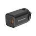A product image of Simplecom CU365 3-Port PD 65W GaN Wall Charger Dual USB-C + USB-A