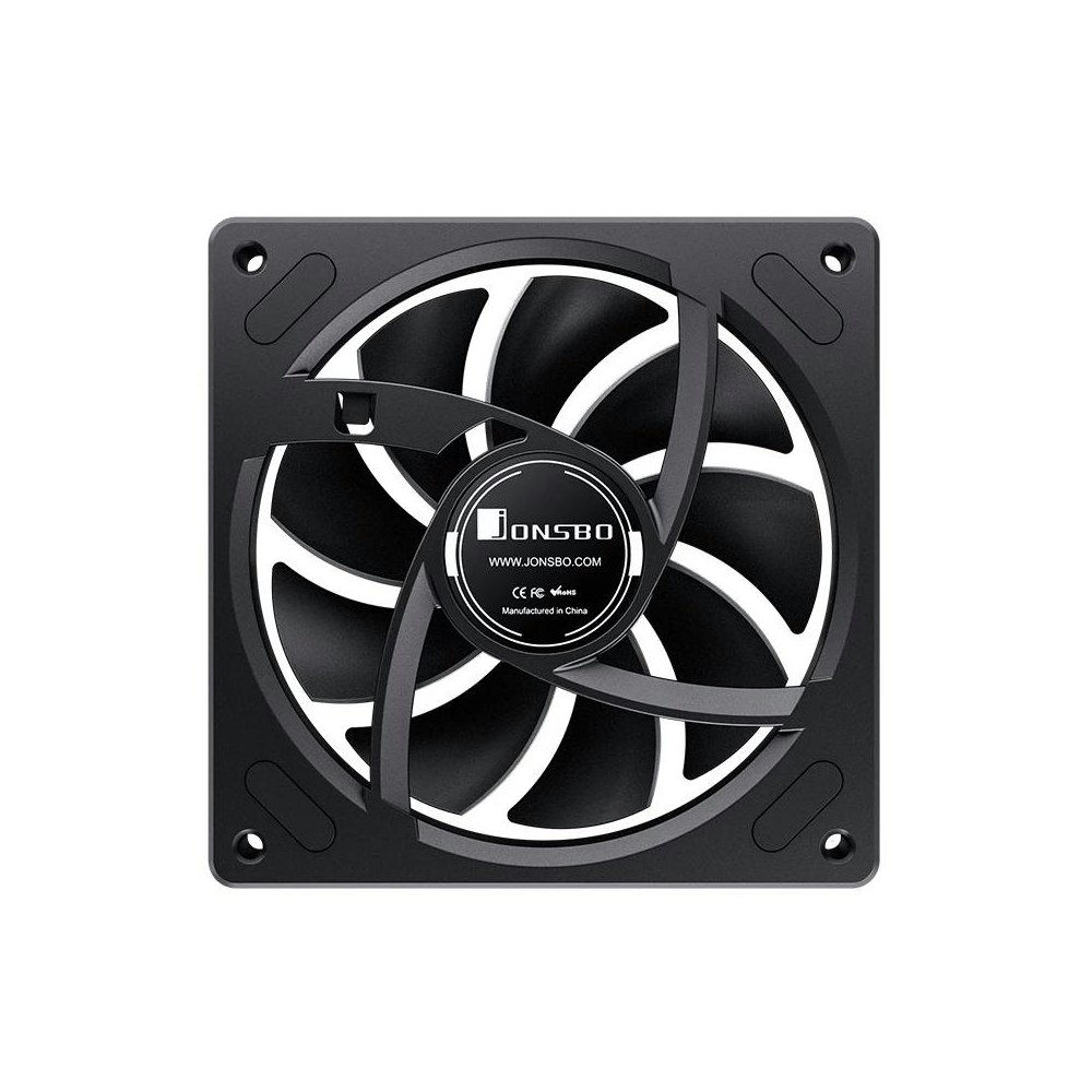 A large main feature product image of EX-DEMO Jonsbo ZA-120 ARGB 120x120mm PWM Single Fan Module (Black)