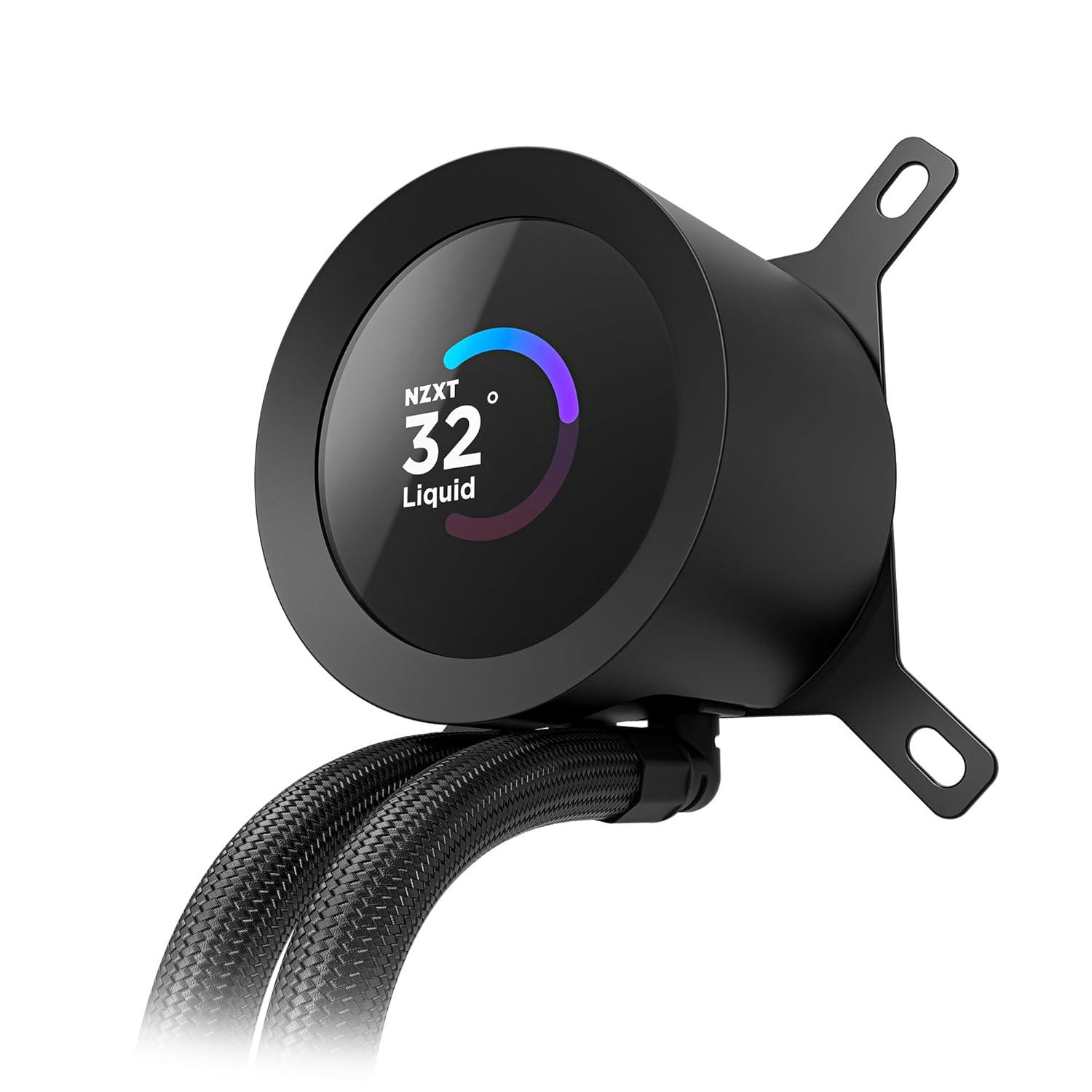 A large main feature product image of NZXT Kraken Plus RGB AIO Liquid CPU Cooler - 360mm