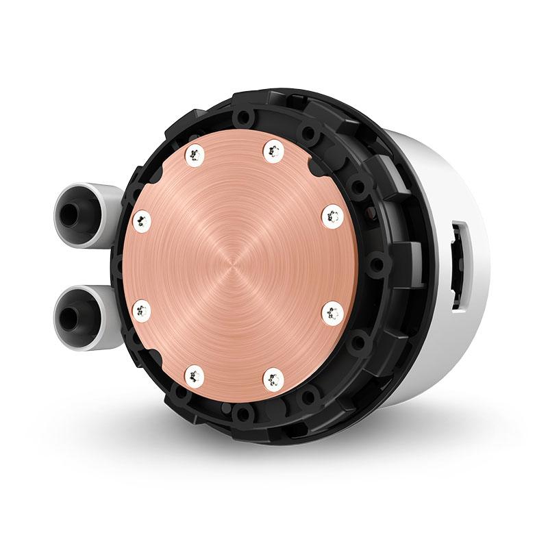 A large main feature product image of NZXT Kraken RGB AIO Liquid CPU Cooler - 360mm White