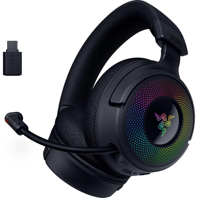 A large main feature product image of EX-DEMO Razer Kraken V4 - Wireless Gaming Headset (Black)