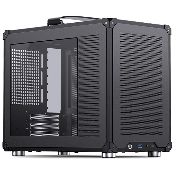 A large main feature product image of EX-DEMO Jonsbo C6 Max SFF 20L mATX Case (Black)