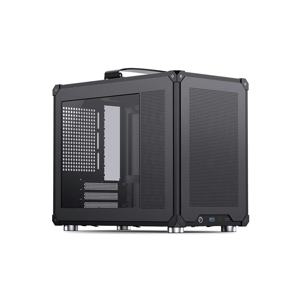 A large main feature product image of EX-DEMO Jonsbo C6 Max SFF 20L mATX Case (Black)