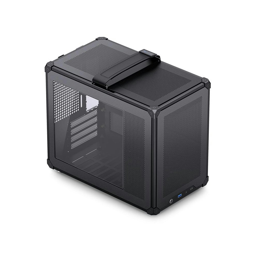 A large main feature product image of EX-DEMO Jonsbo C6 Max SFF 20L mATX Case (Black)