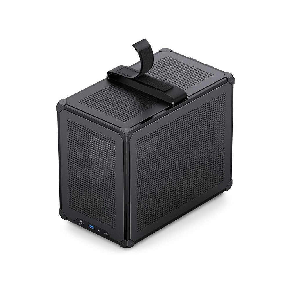 A large main feature product image of EX-DEMO Jonsbo C6 Max SFF 20L mATX Case (Black)