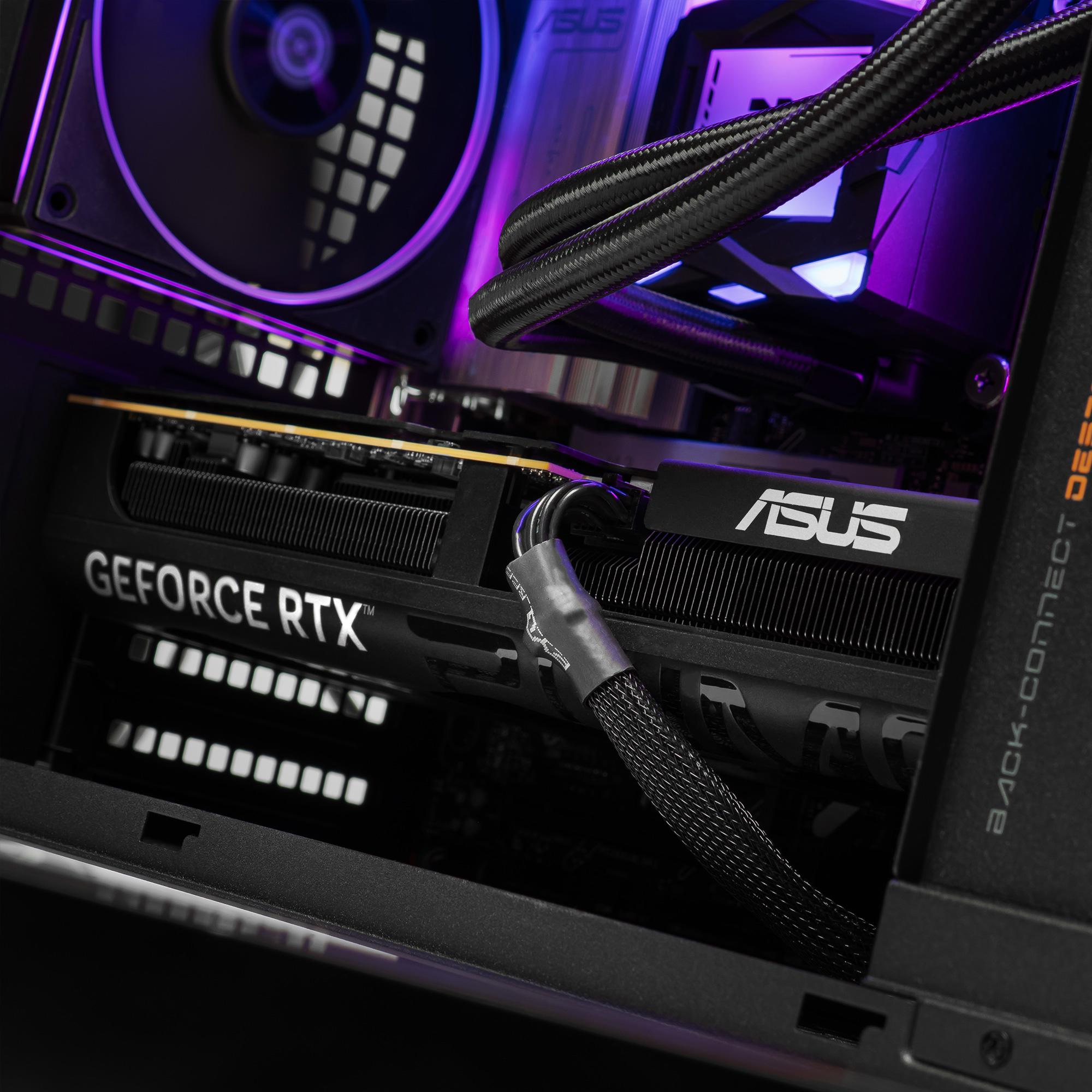 A large main feature product image of PLE Pulse RTX 5070 Prebuilt Ready To Go Gaming PC