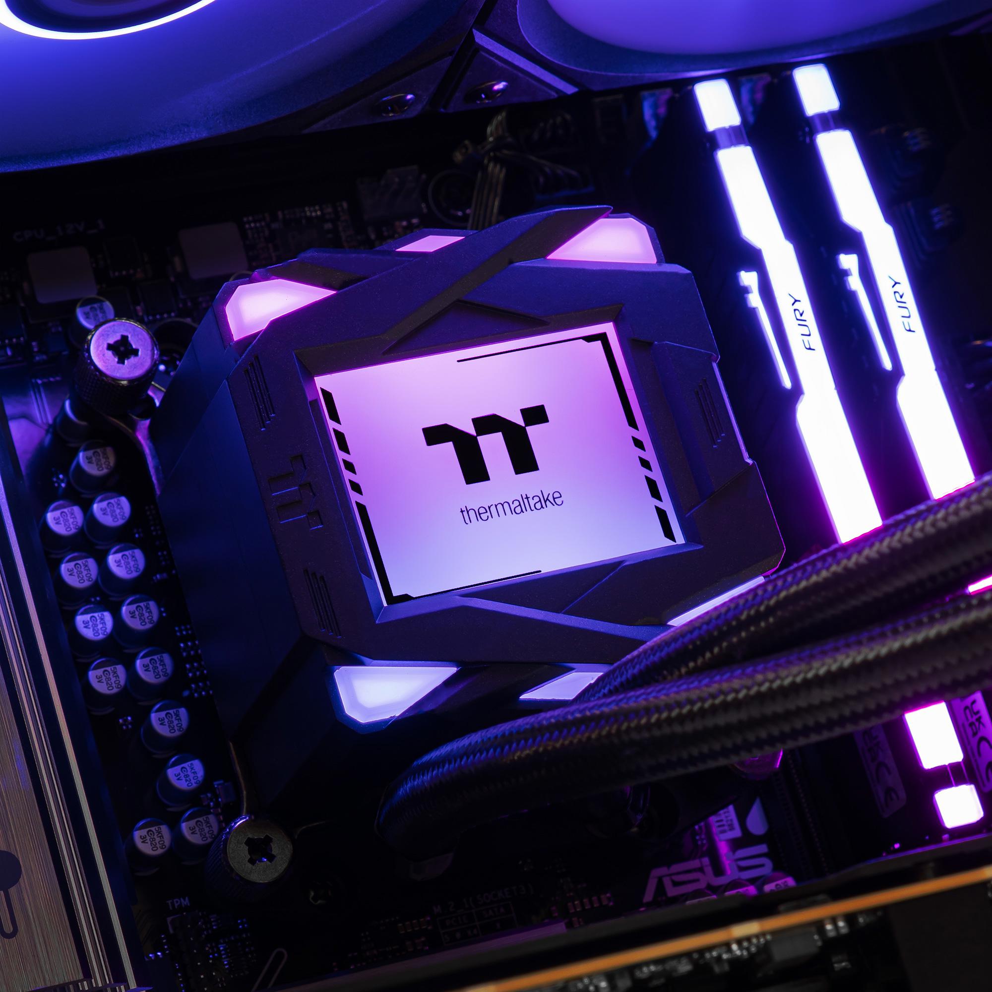 A large main feature product image of PLE Pulse RTX 5070 Prebuilt Ready To Go Gaming PC