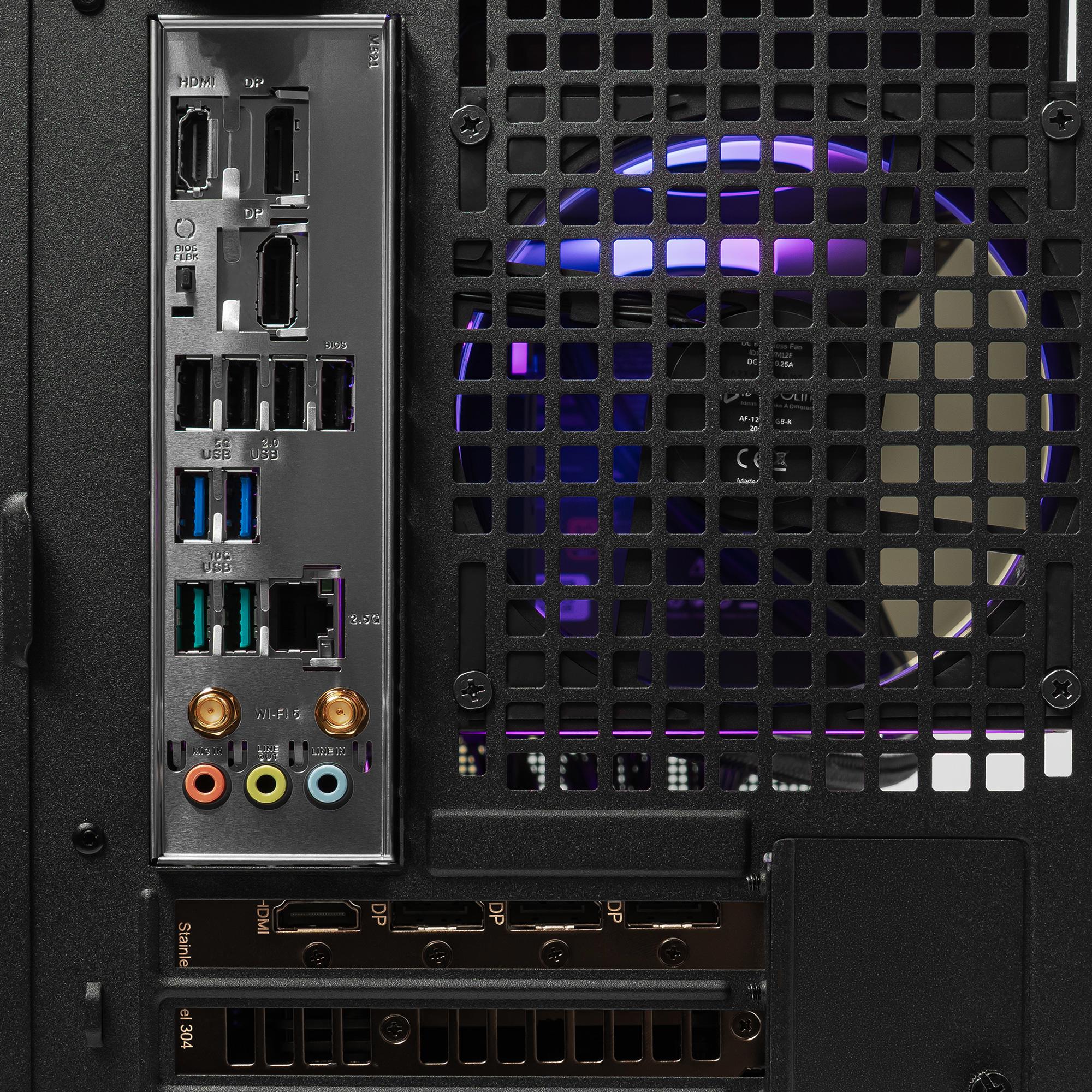 A large main feature product image of PLE Pulse RTX 5070 Prebuilt Ready To Go Gaming PC