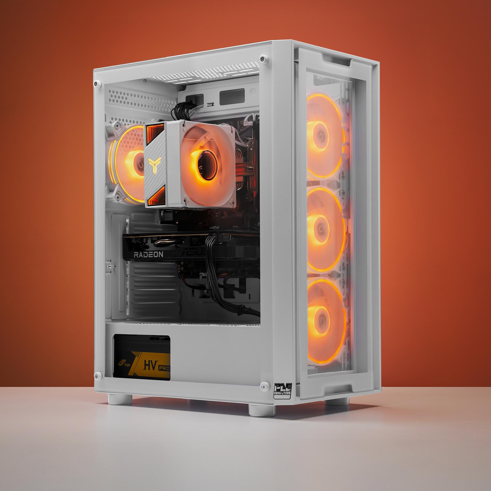 A large main feature product image of EX-DEMO PLE Dawn RX 6600 Prebuilt Ready To Go Gaming PC