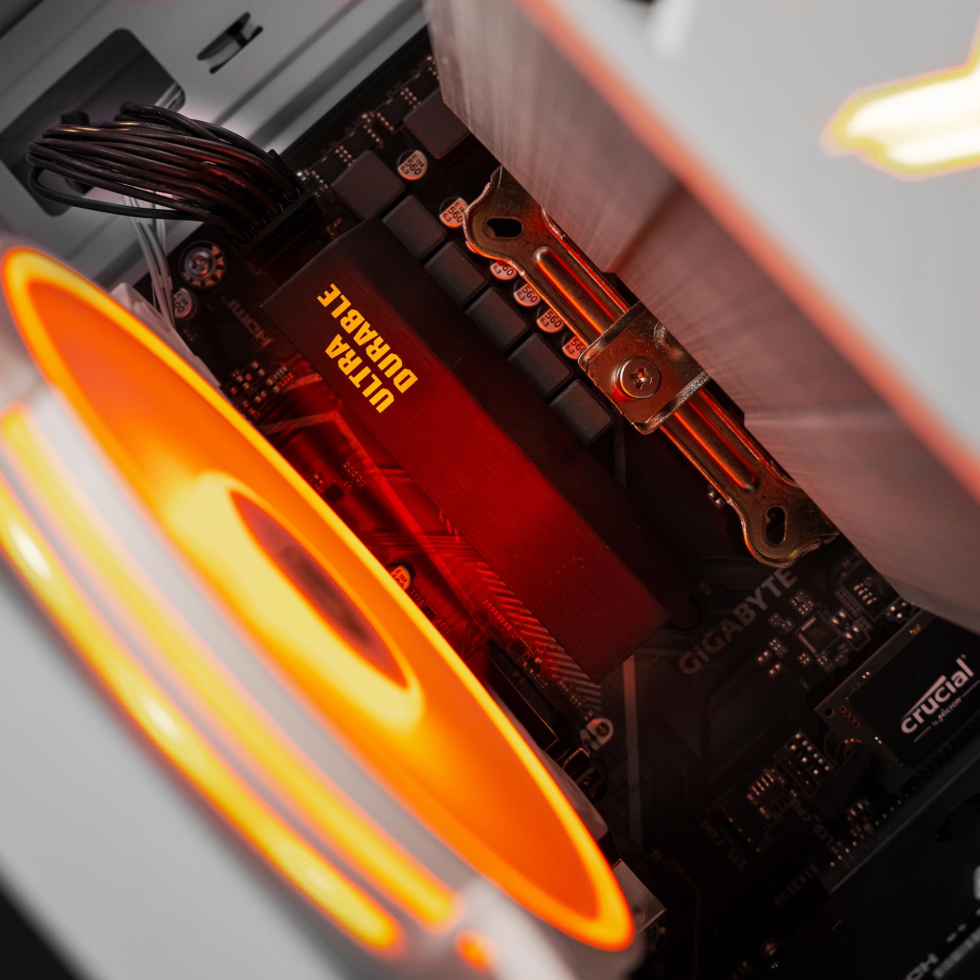 A large main feature product image of EX-DEMO PLE Dawn RX 6600 Prebuilt Ready To Go Gaming PC