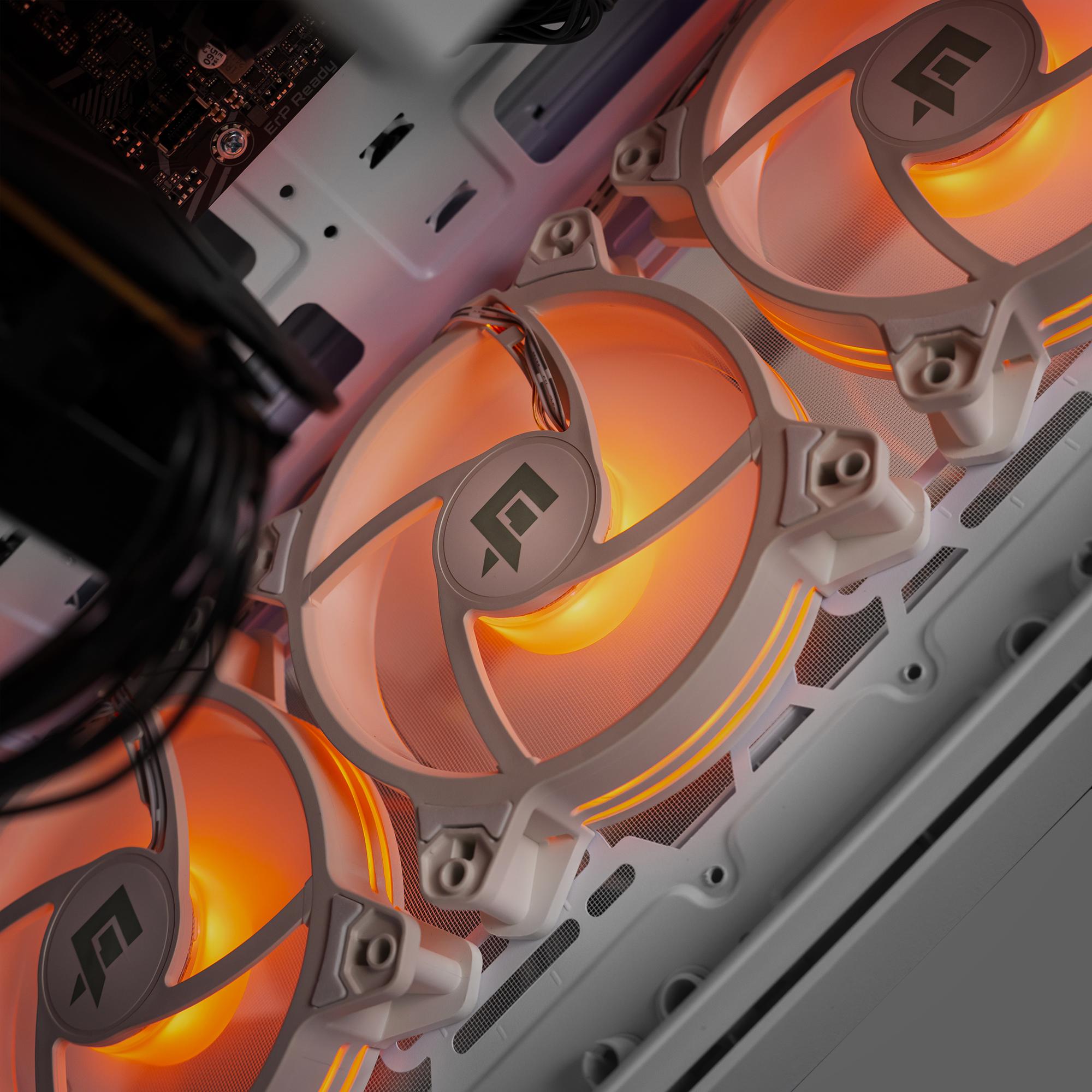 A large main feature product image of EX-DEMO PLE Dawn RX 6600 Prebuilt Ready To Go Gaming PC