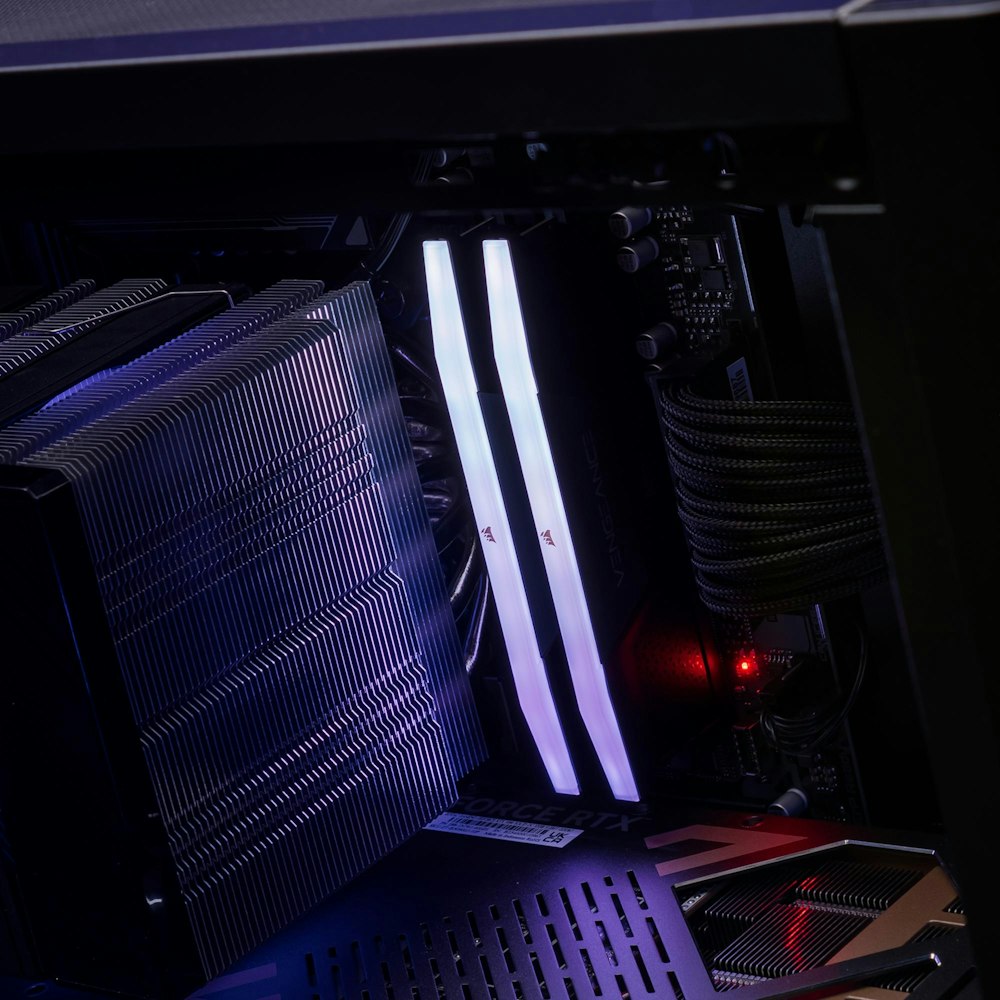 A large main feature product image of PLE Quantum 5090 Prebuilt Ready To Go Gaming PC