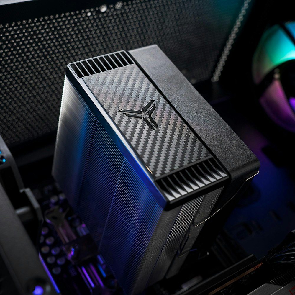 A large main feature product image of EX-DEMO PLE Stealth RX 9060 XT Prebuilt Ready To Go Gaming PC