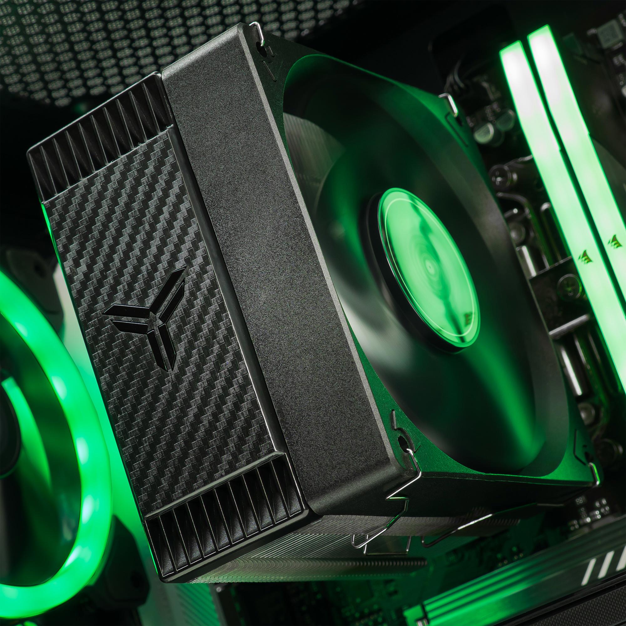 A large main feature product image of PLE Scout RTX 5060 Prebuilt Ready To Go Gaming PC