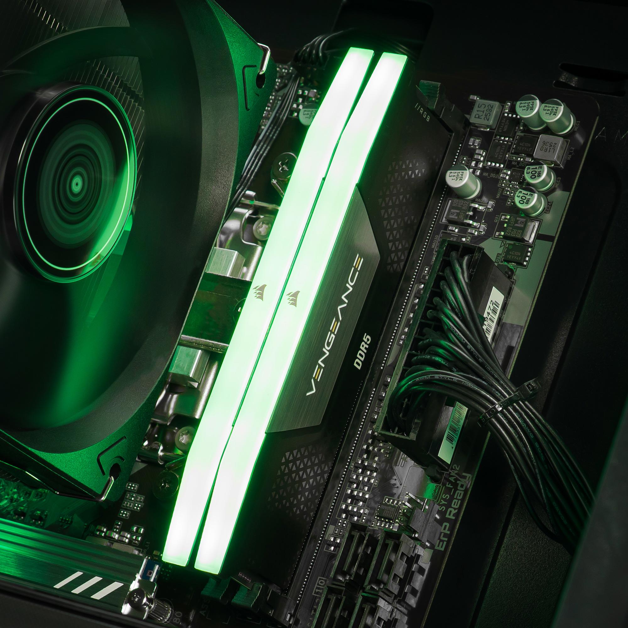 A large main feature product image of PLE Scout RTX 5060 Prebuilt Ready To Go Gaming PC